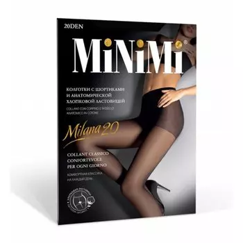 Колготки Minimi, Mini Milana, 20 DEN, 3, nero, шортики