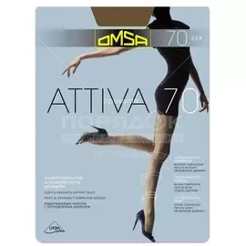 Колготки Omsa Attiva с поддерживающими шортиками, 70 den daino, р. 5