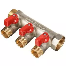 Коллектор 3/4"х1/2", 3 выхода, Stout