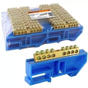 Колодка клеменная N, 8 контактов, TDM Electric SQ0801-0031, с изолятором, 8x12 мм