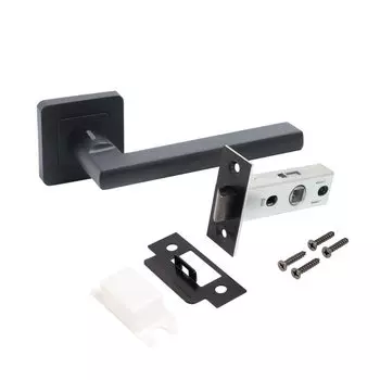 Комплект для двери Аллюр, ВЕНСАН BL+L45-8 BL (26150/S45), 15198, черный матовые