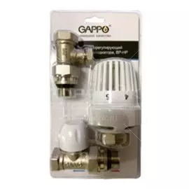 Комплект термостатический для радиатора, 1/2", прямой, Gappo, G460