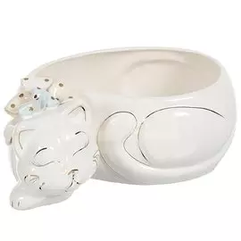 Ваза для конфет, фарфор, Британец, белая