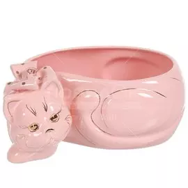 Ваза для конфет, фарфор, Британец, розовая