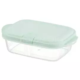 Контейнер пищевой пластик, 0.4 л, мятный, прямоугольный, Violet, Push, 4920441