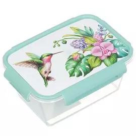 Контейнер пищевой пластик, 0.8 л, прямоугольный, Violet, Колибри, 3920842