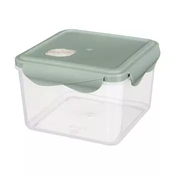 Контейнер пищевой пластик, 1.6 л, квадратный, Бытпласт, Phibo Eco Style, 433121736