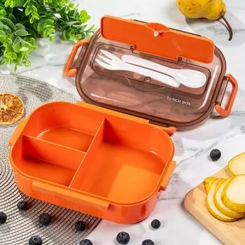 Контейнер пищевой пластик, 22.5х16.5х6.5 см, прямоугольный, Y6-6572