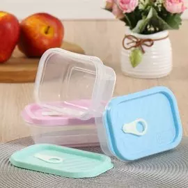 Контейнер пластик, 0.35 л, 3 шт, прямоугольный, H30