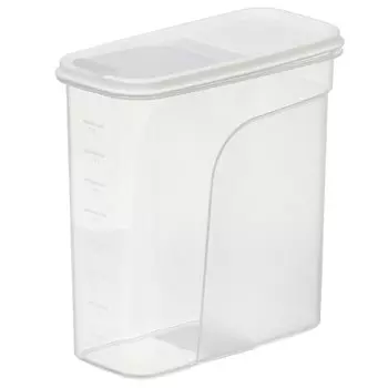 Контейнер пластик, 2.4 л, белый, прямоугольный, для сыпучих продуктов, с крышкой, Violet, 462406