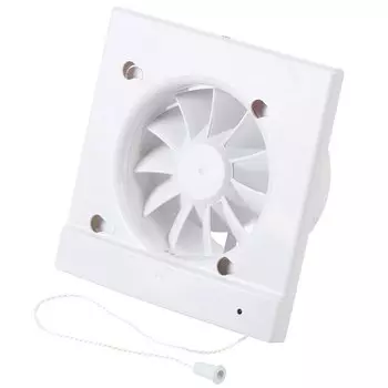 Корпус вентилятора настенный, выключатель, Viento, установочный диаметр 100 мм, 13 Вт, 105 м/ч, обратный клапан, SYSTEM+, КВС 100СКВ