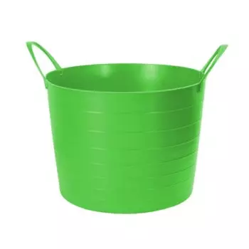 Корзина для хранения, 27 л, 37.5х37.5х30 см, круглая, пластик, с ручками, Idea, М 2881