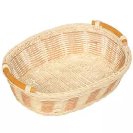 Корзина универсальная плетеная Ротанг 06-034-1 с ручками, 28х24х9 см