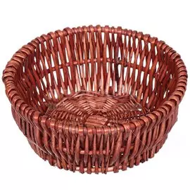 Корзина 22х10 см, круглая, плетеная, ротанг, бамбук, Y3-945