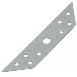 Косынка крепежная перфорированная большая, оцинкованная, Металлист, 30416934-010