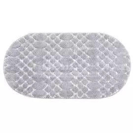 Ковер интерьерный 0.8х1.5 м, Silvano, Messi, овальный, L.Grey/L.Grey, 0A305A