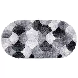 Ковер интерьерный 1.2х1.75 м, Silvano, Messi, овальный, L.Grey/L.Grey, 0A317A