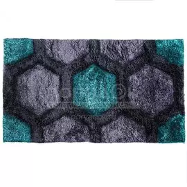Ковер Silvano Шегги PSR-7101 черный/зеленый прямоугольный Индия, 0.6х1.1 м