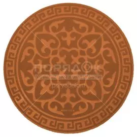 Ковер Vortex Comfort 22388-2 круглый, коричневый, 0.65 м