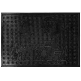 Коврик 40х60 см, прямоугольный, резина, черный, Футбол, F0006000665