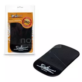 Коврик противоскользящий, Airline, 9.2 х 14.5 см, с липучкой, черный, ASM-B-01