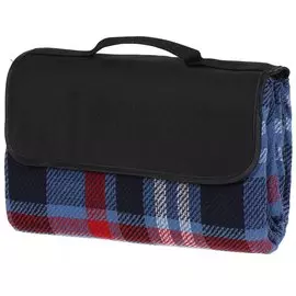 Коврик для пикника 150х135 см, акрил, с ручками, Green Days, Клетка, CA3307-AF716.13, сине-красный