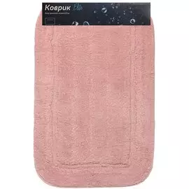 Коврик для ванной, 0.5х0.8 м, полиэстер, розовый, Альпака, Y6-1935