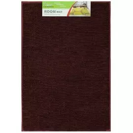 Коврик для ванной, 0.6х0.9 м, полиэстер, шоколадный, Макарон, Y3-670