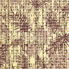 Коврик для ванной Вилина Евро веточки на бежевом 101 P, 1500х65 см