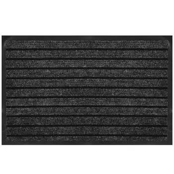 Коврик грязезащитный, 50х80 см, прямоугольный, резина, с ковролином, серый, Floor mat Модерн, ComeForte, HP1909