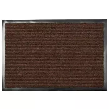 Коврик грязезащитный, 50х80 см, прямоугольный, резина, с ковролином, коричневый, Floor mat Комфорт, ComeForte, XT-3002/ХТL-1004