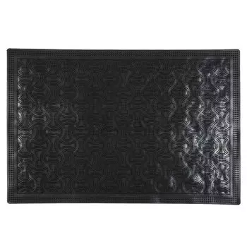Коврик грязезащитный 60х60 см, прямоугольный, ПВХ, черный, Волна, Blabar/20,92012