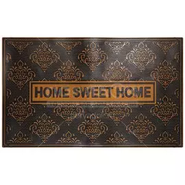 Коврик придверный, 45х75 см, прямоугольный, резина, Дом, милый дом, Y4-2764/Y4-2764-2