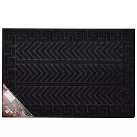 Коврик придверный 40х60 3D Greek черный 20102