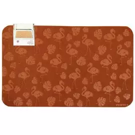 Коврик придверный, 45х75 см, без подложки, песочный, Фламинго, Comfort, 24278