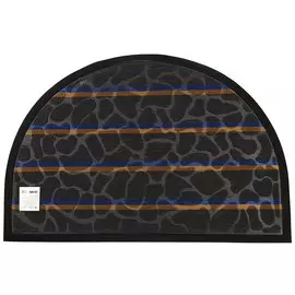 Коврик придверный, 60х90 см, прямоугольный, резина, с ковролином, серый, Уют 3, ComeForte