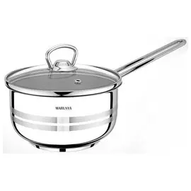 Ковш нерж, 1.5л, 14х9 см, с стек. крыш, 33/15м, Маруся