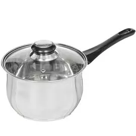 Ковш нержавеющая сталь, 1.9 л, крышка стекло, бакелитовая ручка, DNN1, SD-A19-16S