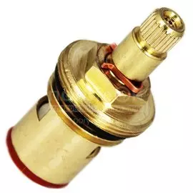 Кран-букса латунь, 1/2 '', 24 шлиц, 180 °, 2 резьбы, с керамическими вставками, индивидуальная упаковка, MasterProf, ИС.130421