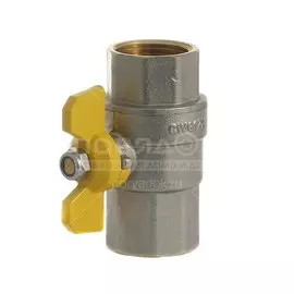 Кран для газа ProFactor с ручкой-бабочкой Г-Г, 3/4"