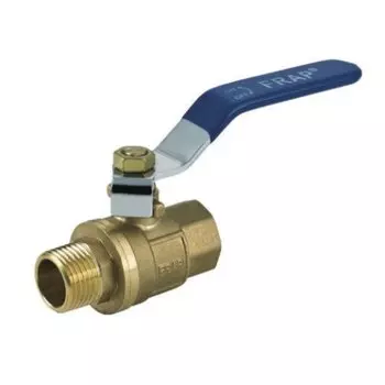 Кран для воды, 1"1/2, г-ш, ручка, синий, Frap