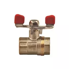 Кран для воды, 1", г-г, ручка-бабочка, РМС