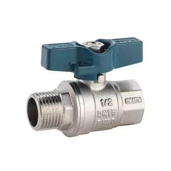 Кран для воды, 1/2", г-ш, ручка-бабочка, Люкс, РМС