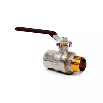 Кран для воды, 1/2", г-ш, ручка, PN40, индивидуальная упаковка, РосТурПласт