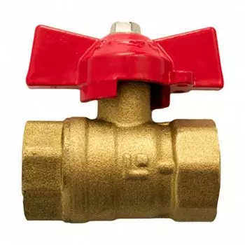 Кран для воды, 1", г-г, ручка-бабочка, STI