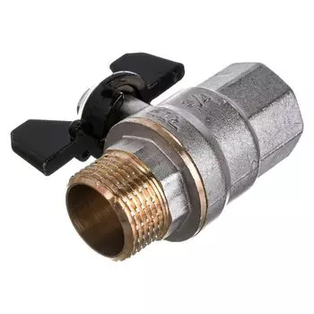 Кран для воды, 3/4", г-ш, ручка-бабочка, PN40, индивидуальная упаковка, РосТурПласт