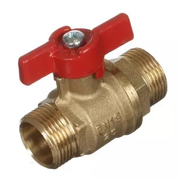 Кран для воды, 3/4", ш-ш, ручка-бабочка, БАЗ