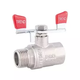 Кран для воды, 1/2" (15 мм), Г-Ш, ручка-бабочка, ProFactor, Trend, PF FBV 903