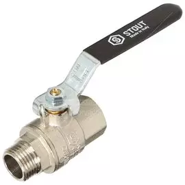 Кран для воды, 1/2", г-ш, ручка, Stout