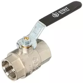 Кран для воды, 3/4", г-г, ручка, Stout